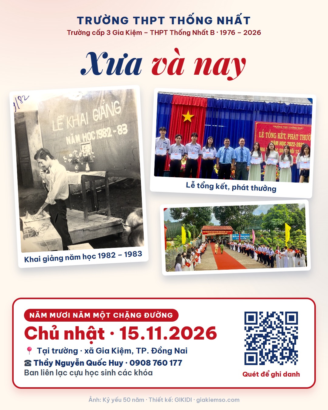 Xưa và nay — khai giảng năm học 1982 – 1983 và lễ tổng kết hôm nay