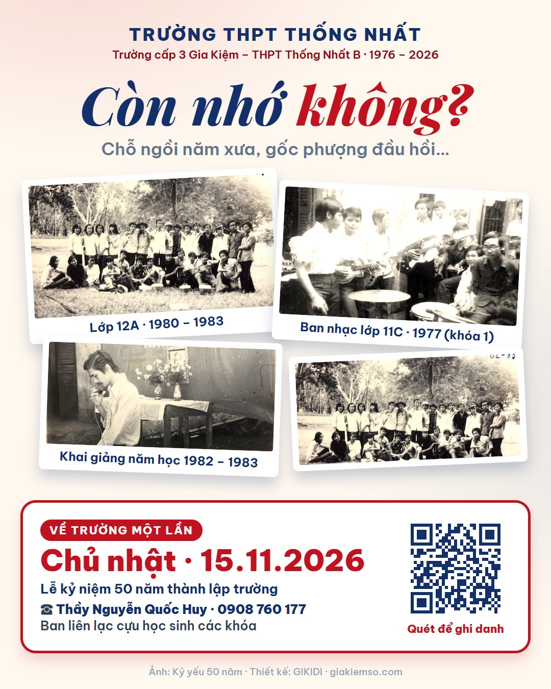 Còn nhớ không? — ảnh xưa trong kỷ yếu